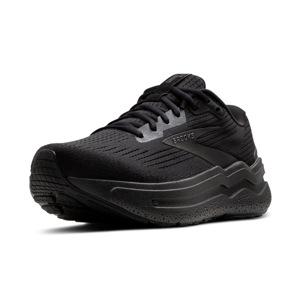 Brooks Womens Ghost Max 2 Neutral Running & Walking Shoe - Black/Black/Ebony - 7 Medium