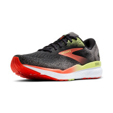 Brooks Heren Ghost 16 Neutrale hardloopschoen - Zwart/Mandarijnrood/Groen - 8.5 Medium