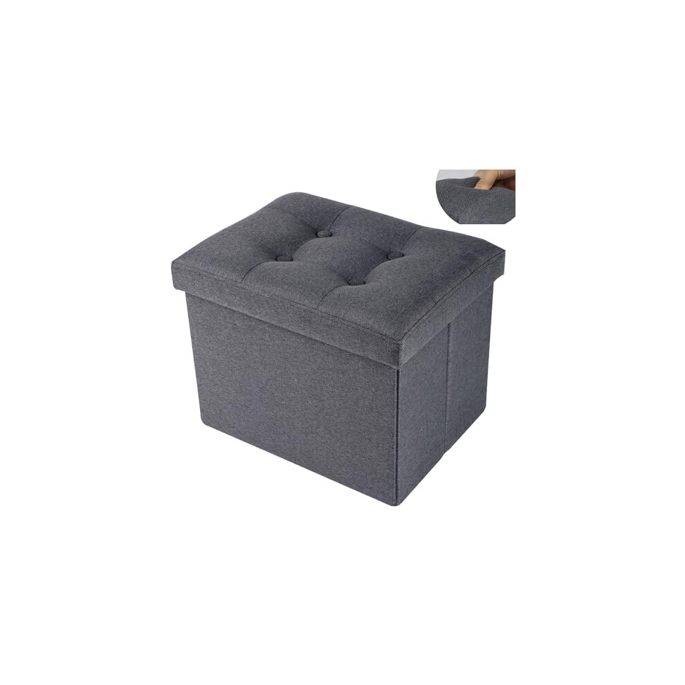 Docvania Small Storage Ottoman Foot Rest Stool Short Ottoman Foot Stoo