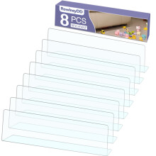 RowinsyDD 8 Pack-Clear leget?jsblokkere til m?bler 16"""" L x 3,2"""" H under sengen Blocker Gap Bumper til under m?bler Justerbar klar leget?jsbloke