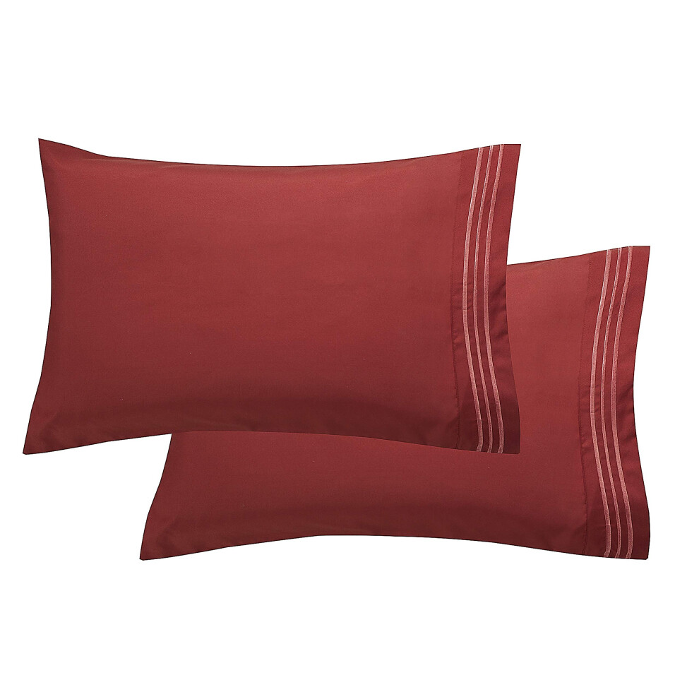 Elegant Comfort Luxus-Kissenbezug-Set, Ultraweich, 2-Teilig – 1500 Premium-image