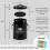 Perfnique Kitchen Compost Bin 13 Galloni Compost Bin da banco con coperchio Compost Bin per interni Include rivestimento interno e 5