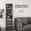 Homcom HOMCOM 260 CD Storage Unit 120 DVD Storage Tower with 9 Compartments Black 4