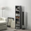 Homcom HOMCOM 260 CD Storage Unit 120 DVD Storage Tower with 9 Compartments Grey 1