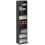 Homcom HOMCOM 260 CD Storage Unit 120 DVD Storage Tower with 9 Compartments Black 2