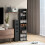 Homcom HOMCOM 260 CD Storage Unit 120 DVD Storage Tower with 9 Compartments Black 8