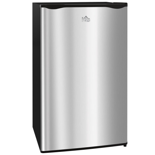 Homcom HOMCOM 91L Freestanding Under Counter Fridge Silver Tone 1