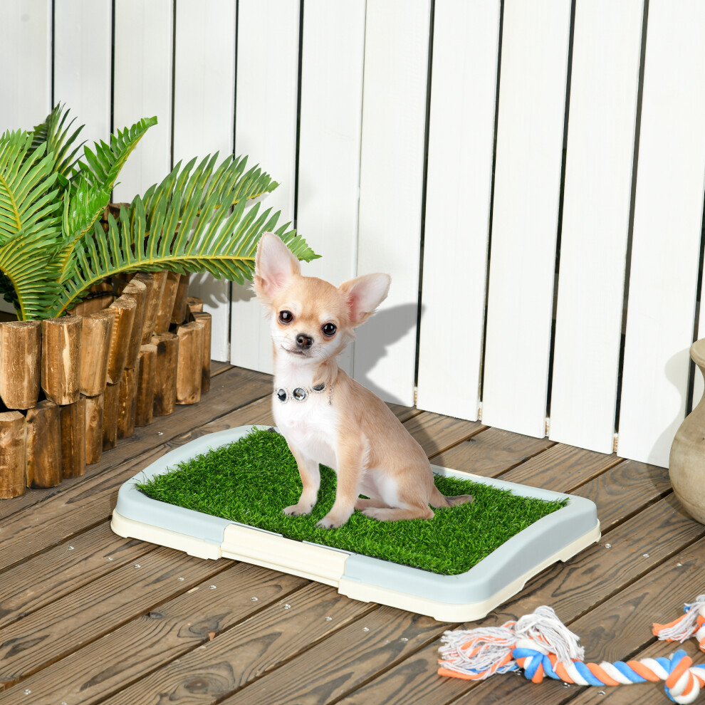 Indoor Dog Toilet Tray Artificial Grass Training Pad Grid System 46.5x34cm - Image 3