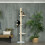 PawHut PawHut 220-260cm Kitten Tower, Multi-Layer Floor to Ceiling Cat Tree, Yellow 1