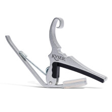 Kyser de guitarra r   pido Capo para guitarras ac   sticas de 6 cordas Silver KG6SA