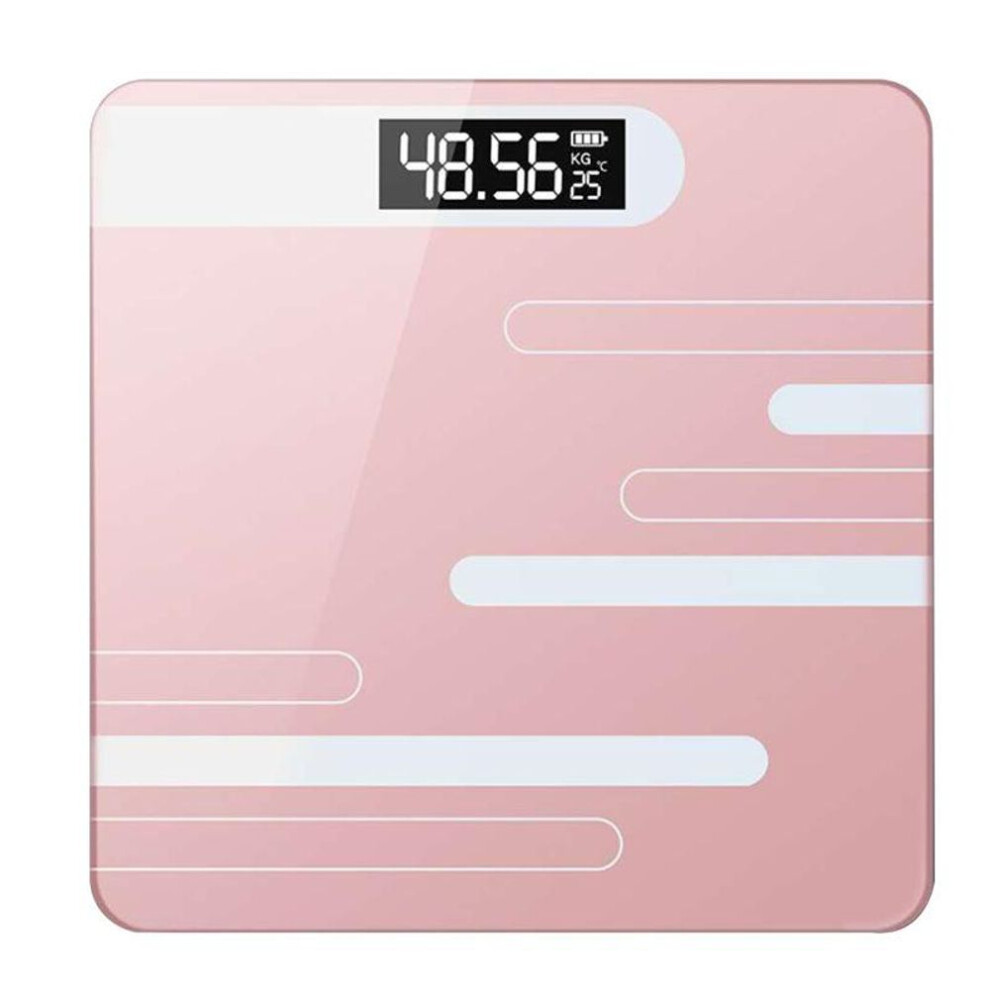 (pink, Battery style) Bathroom Scale Floor Body Scales Digital Body Weight Scale Lcd Display Glass Smart Electronic Scales
