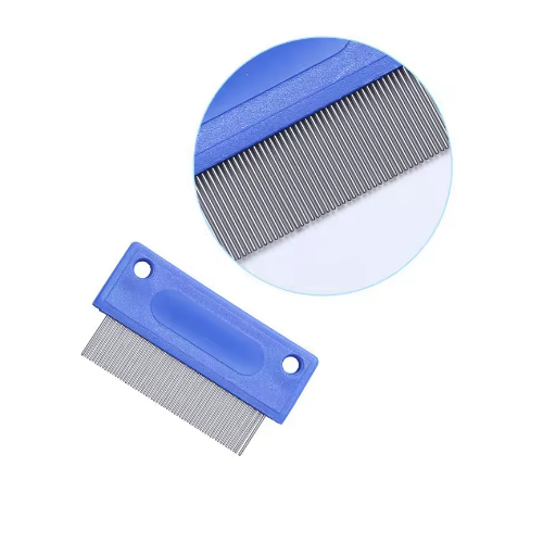6 Pcs/set Pet Flea Comb Stainless Steel Head Lice Comb 2