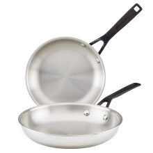 KitchenAid Polished rostfritt stl stekpanna uppsttning/stekpannor