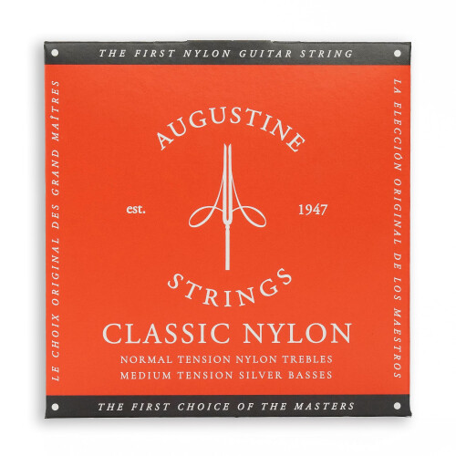 Augustine Classic Red Nylon Guitar Strings - Medium sp?nding - 1 s?t