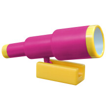 Accessori per parco giochi - Telescopio per nave pirata per bambini - Attacco in plastica per casa sull'albero Casetta da gioco per esterni Set d