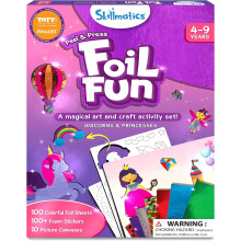 Skillmatics Art Craft Foil Fun Unicorns Princesses No Mess Art Kids Craft Kits DIY Creative Activity Gifts Girls Boys Ages 4 5 6 7 8 9 Travel Toys