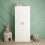 Seconique Dakota 2 Door Wardrobe White Metal Drawer Hinges 1