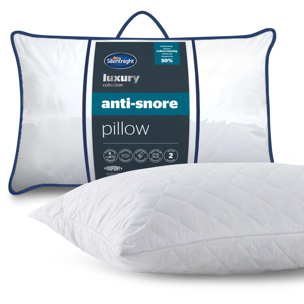 Silentnight Luxury Anti Snore Pillow Medium Support