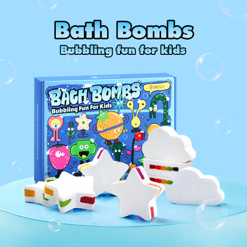 Living And Home 8Pcs DIY Rainbow Bath Bombs 1
