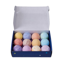 12 Pcs Bath Bomb Set with Surprise Astronaut Toys