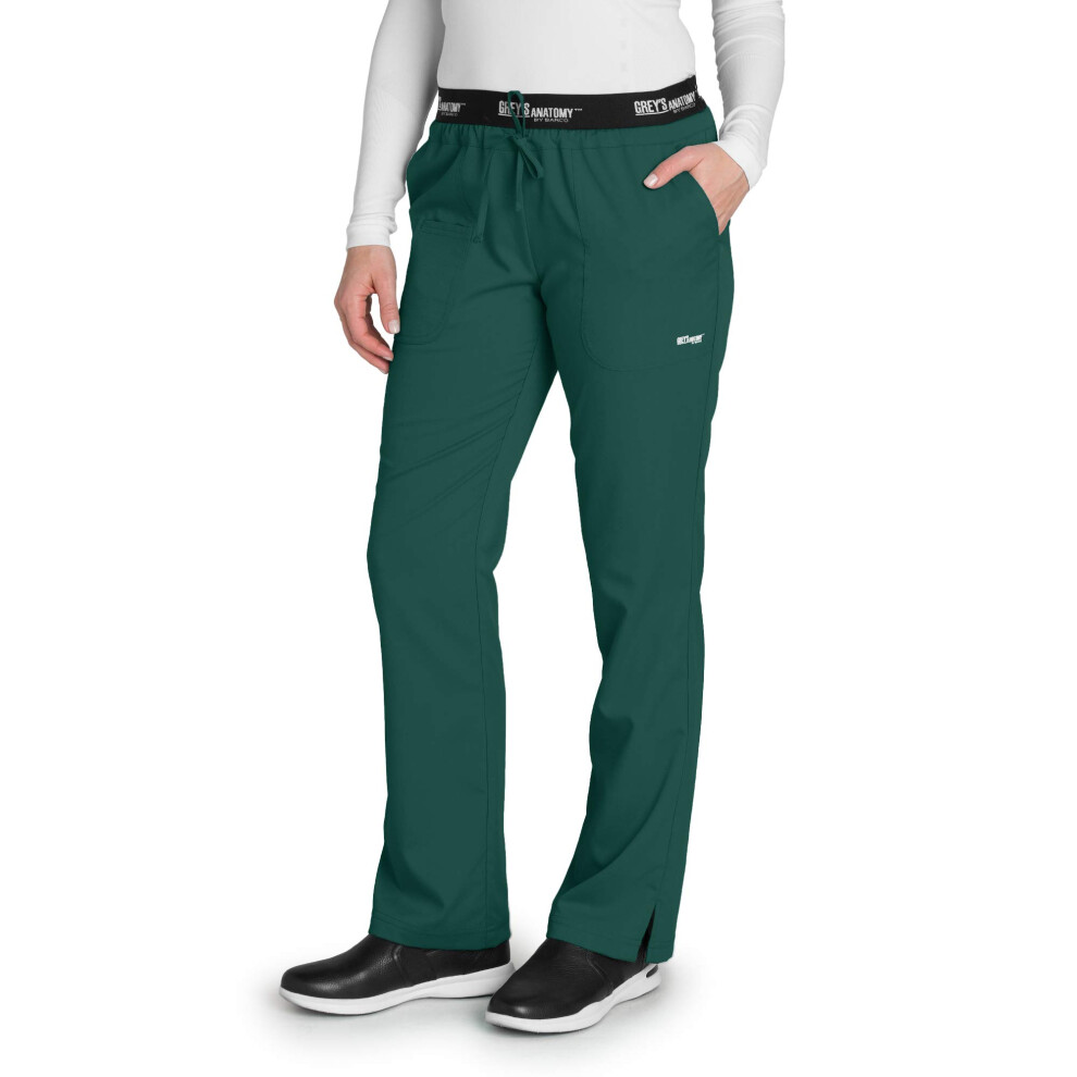 Pantalon à 3 poches avec cordon de serrage pour femme Greys Anatomy Active 4275 (vert chasseur, XS)