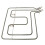 SPARES2GO Dual Circuit Oven Grill Element for Beko Oven Cooker (2200W) 3