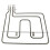 SPARES2GO Dual Circuit Oven Grill Element for Blomberg Oven Cooker (2200W) 6