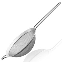 Anaeat Fine Mesh Filters - Sifters de colizor din o?el inoxidabil premium cu ochiuri de plasa durabila ?i mner robust excelent pentru cernerea i