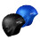 Badeh?tte til langt h?r 2-pak tykkere design Solid silikone Vandt?t badeh?tte til kvinder, voksne og m?nd (sort+bl?) 1