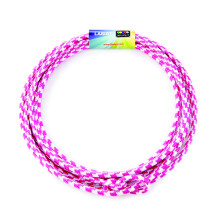 Just Jump It Lil Lariat Junior Lasso Rope - Pre-Tied 20' Kids Cowboy Rope - Pink and White