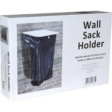 Professional Hygienic wall mounted Sack Holder, White