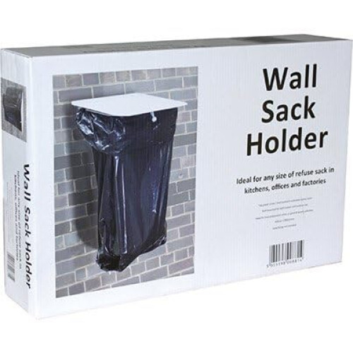 Professional Hygienic wall mounted Sack Holder, White