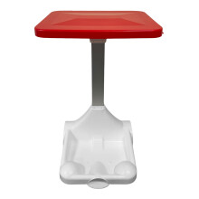 Hands-Free Sack Holder White Base & Red Lid, with Other Recyclables Sticker