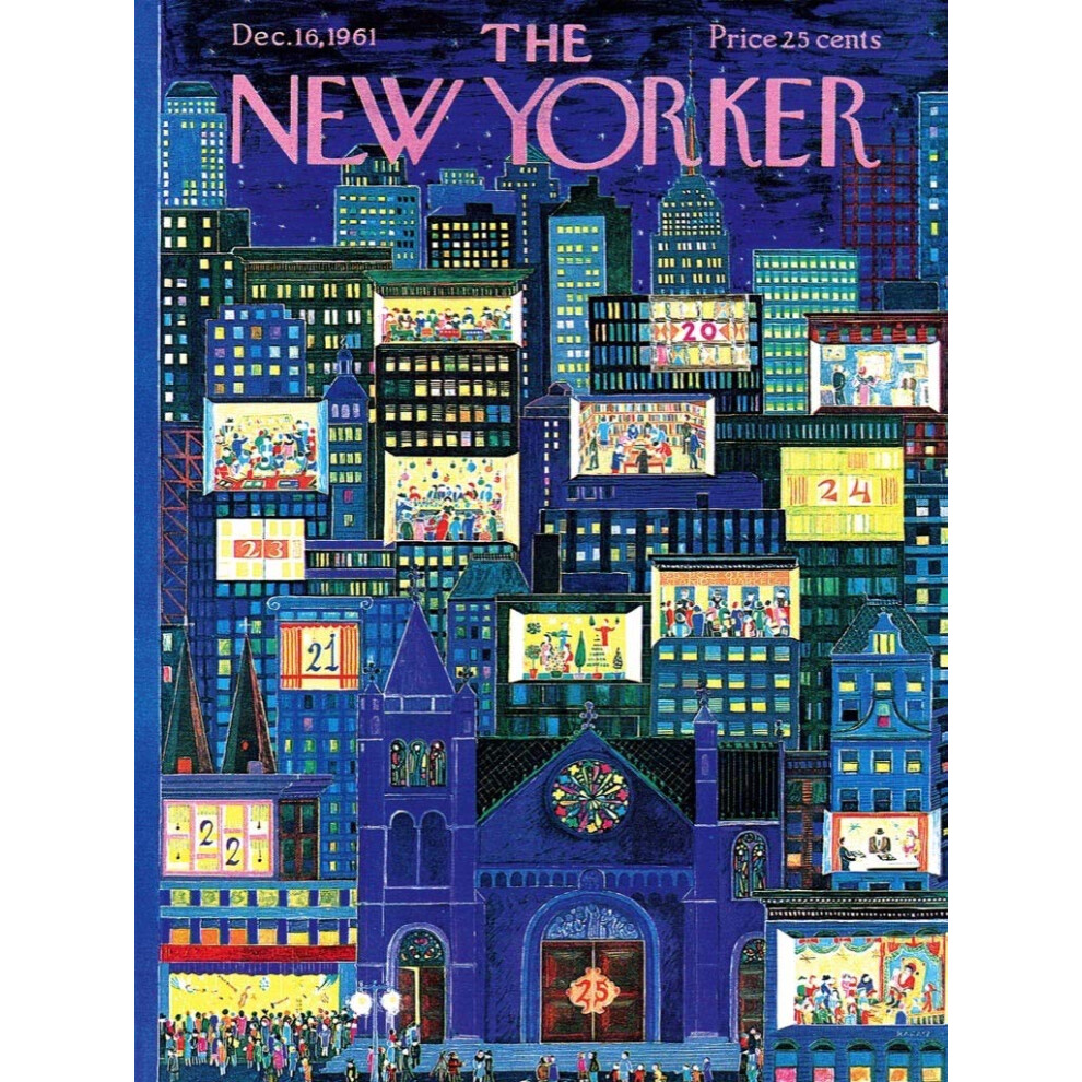 New York Puzzle Company ? New Yorker City-Adventskalender ? 1000-Teiliges Puzzle F?R Familienspieleabende Von Ilonka Karasz-image