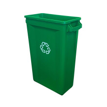 60 Litre Slim Bin, Recycling Container, Green Recycling