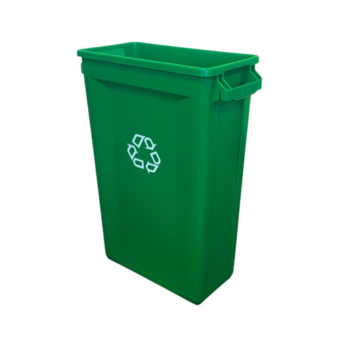 60 Litre Slim Bin, Recycling Container, Green Recycling