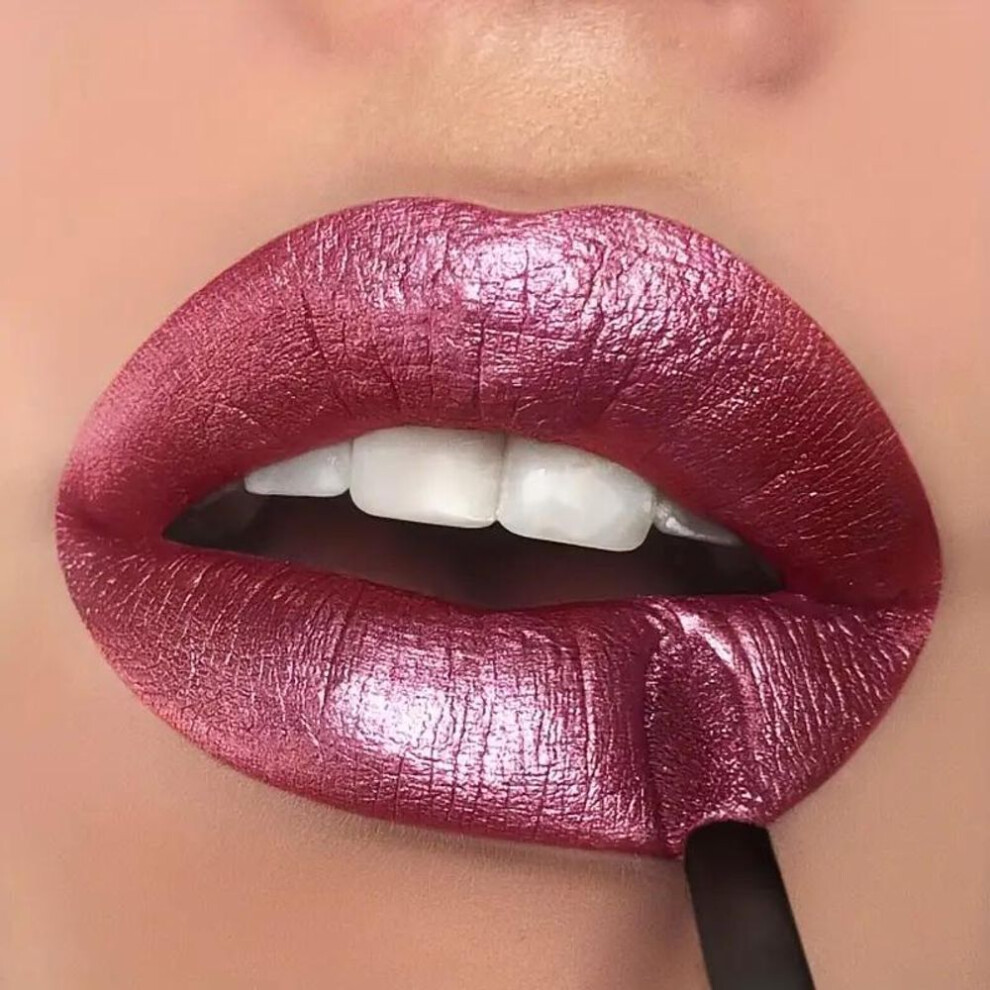 (6#) Luxurious Berry-shine Glitter Lip Gloss Hydrating Moisturizing Lipstick Highly Pigmented Long-lasting Diamond Shine Lip Glaze For All Skin Types