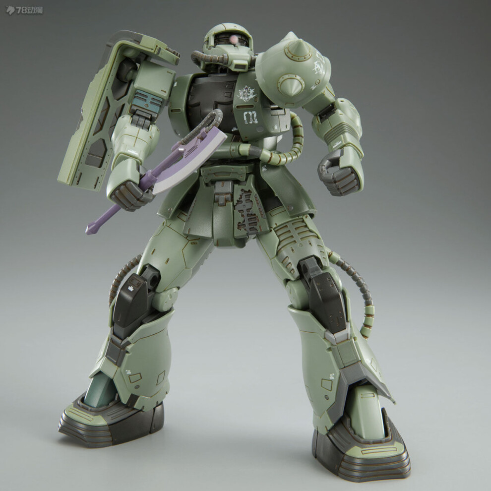 (WEIMEI, no box) In Stock WEIMEI WM HG 1/144 Cucuruz Doans Zaku MS-06F Battle Damaged Assembly Model Kit Action Figure Plastic Model Custom Toys