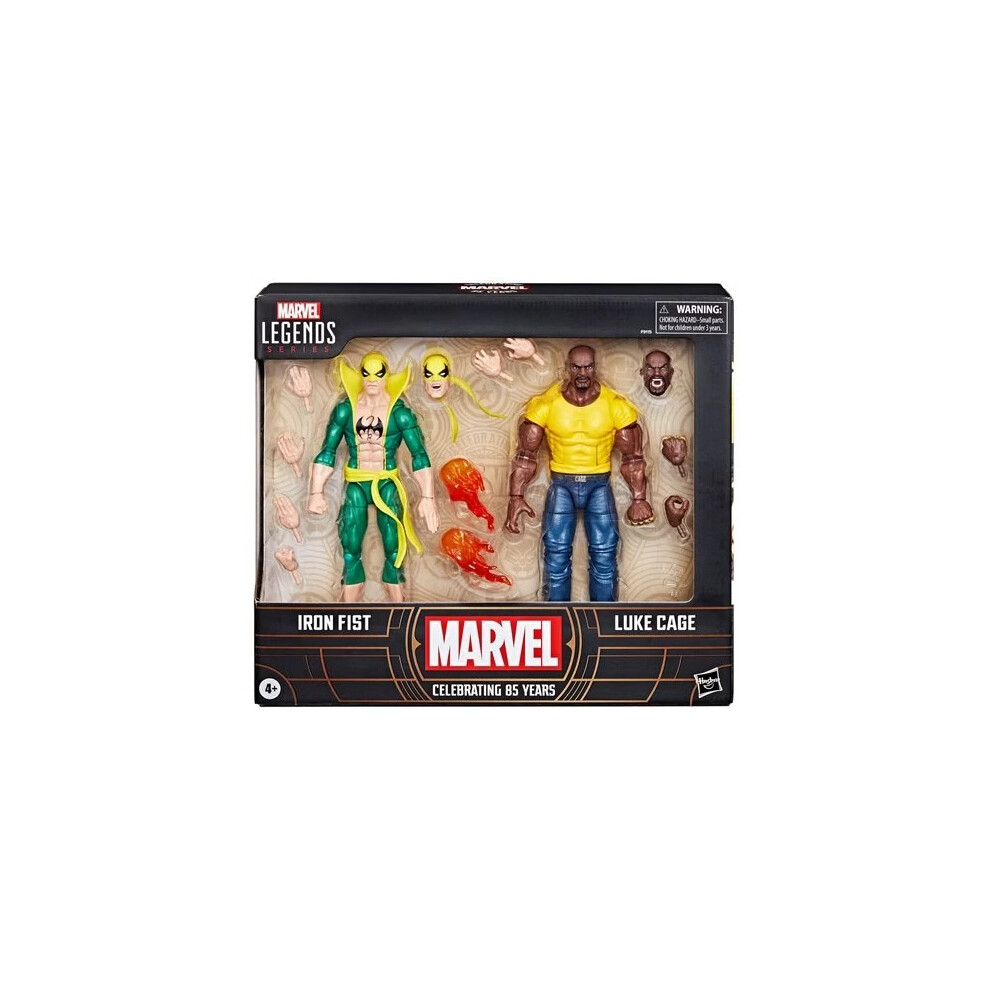 ( Iron Fist Luke Cage, with box) Original Marvel Legends Series Iron Fist Luke Cage Action Figures Celebrating 85 Years Collection 1/12 Anime Figurine