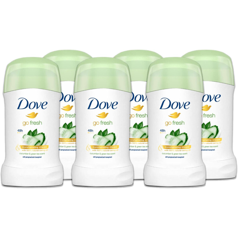 Dove Go Fresh Cucumber & Green Tea Scent Stick Anti Perspirant 40ml Pack of 6