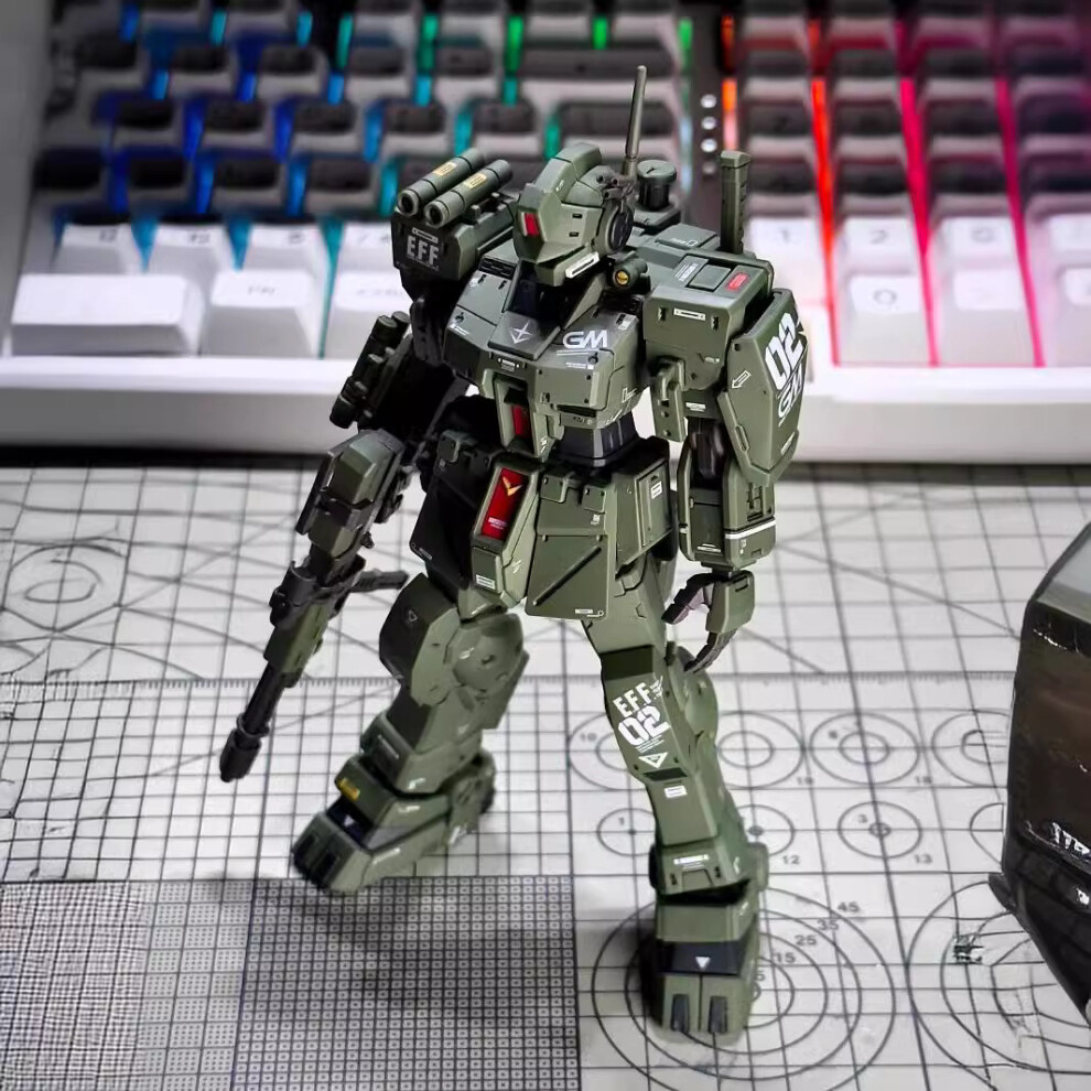 (GM Spartan, no box) GK Gaoke HG 1/144 RGM-79 GM Moroccan Two Cannon Ver Front Type Model Kit Assembly Action Figures Robot Plastic Model Toy Gifts