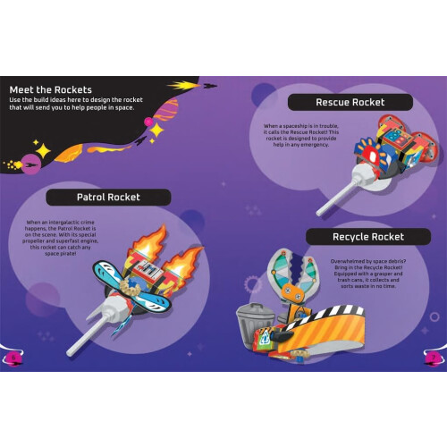 LEGO® Books: Build and Stick: Space (includes bricks and stickers) 1