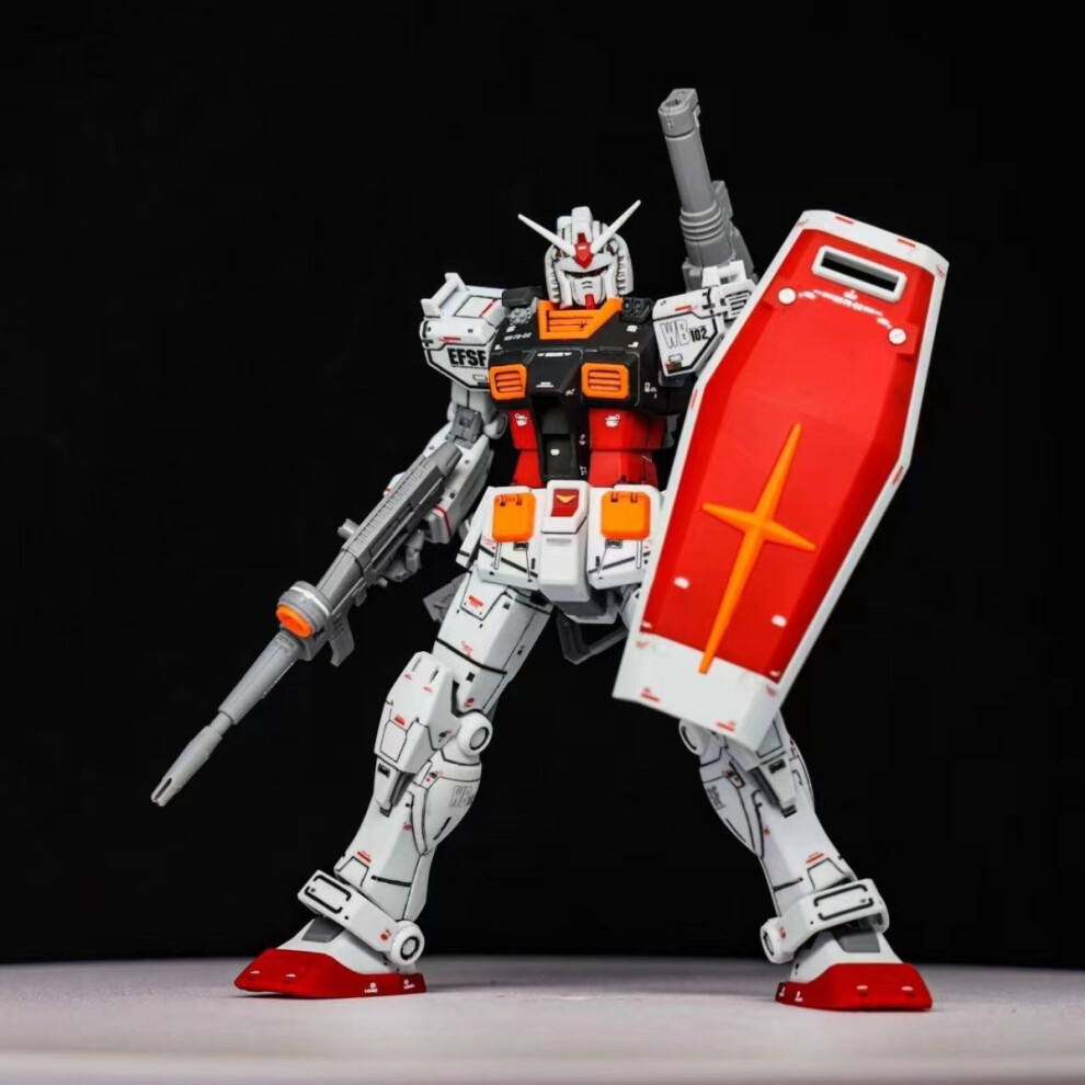 (B, no box) Xingdong HG 1/144 RX-78 GTO VER 2.0 Model Kit Assembly Action Figures Collection Robot Figurine Plastic Model Hobby Toys Gifts