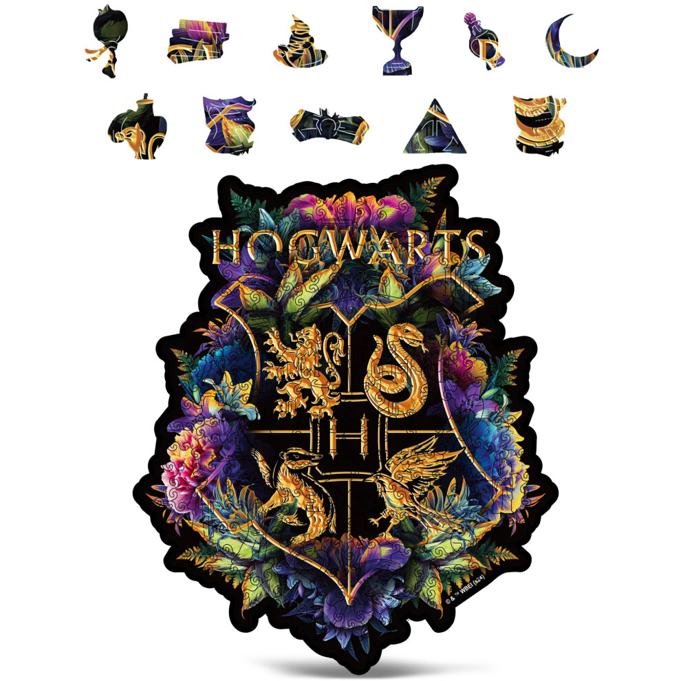 Crafthub Puzzle Di Legno Per Adulti – Harry Potter Puzzle In Legno – Belle Stranezze – A3 Con 201 Pezzi Unici – Puzzle Artistico Per Rilassarsi – 27.5Cm X 33.2Cm-image