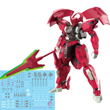(XUANFENG, with box) New XUANFENG HG 1/144 Assembly Model Kit Darilbalde The Witch From mercury Action Figures Robot Plastic Model Customized Toys