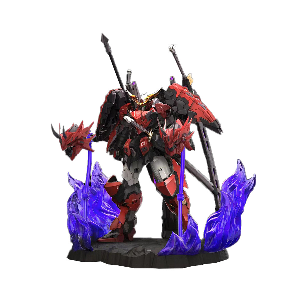 (QINGSHENG, NO BOX) In Stock Mingjiangzhuan MG 1/100 QINGSHENG Red Ghost Ruo Assembly Model Kit Actioni Figures Robot Plastic Model Kits Hobby Toy