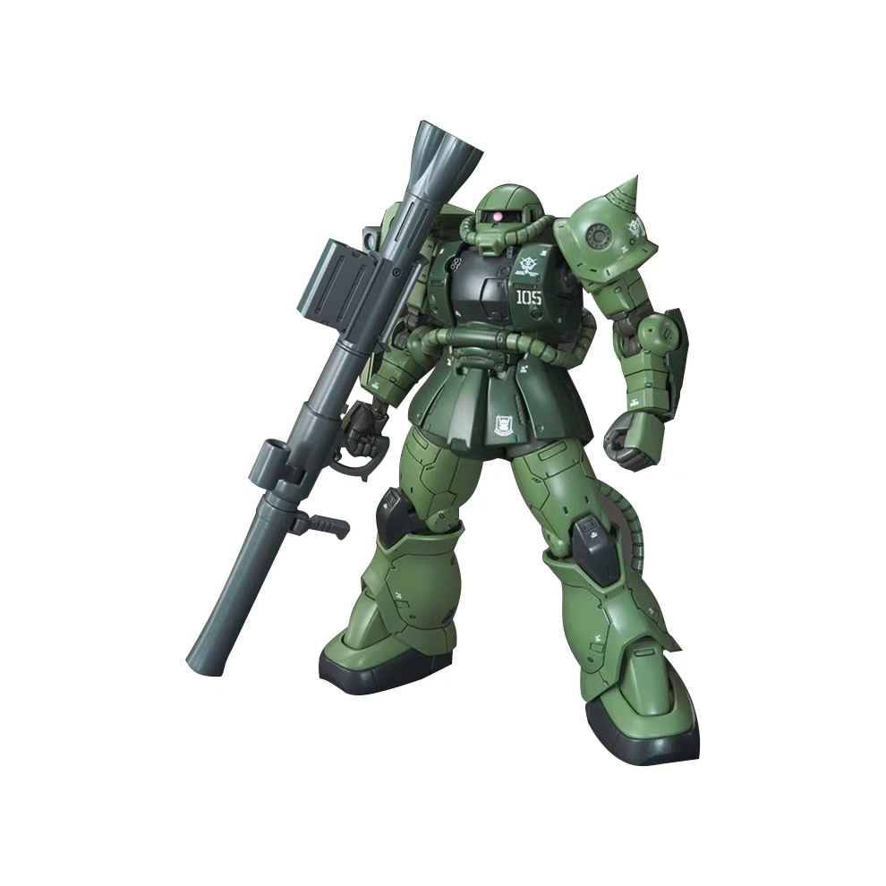 (GAOGAO, with box) GAOGAO HG 1/144 GTO MS-06C-6/R6 Zaku 2 Type C-6 Model Kit Collection Assembly Action Figures Robot Plastic Model Kids Toy Gifts
