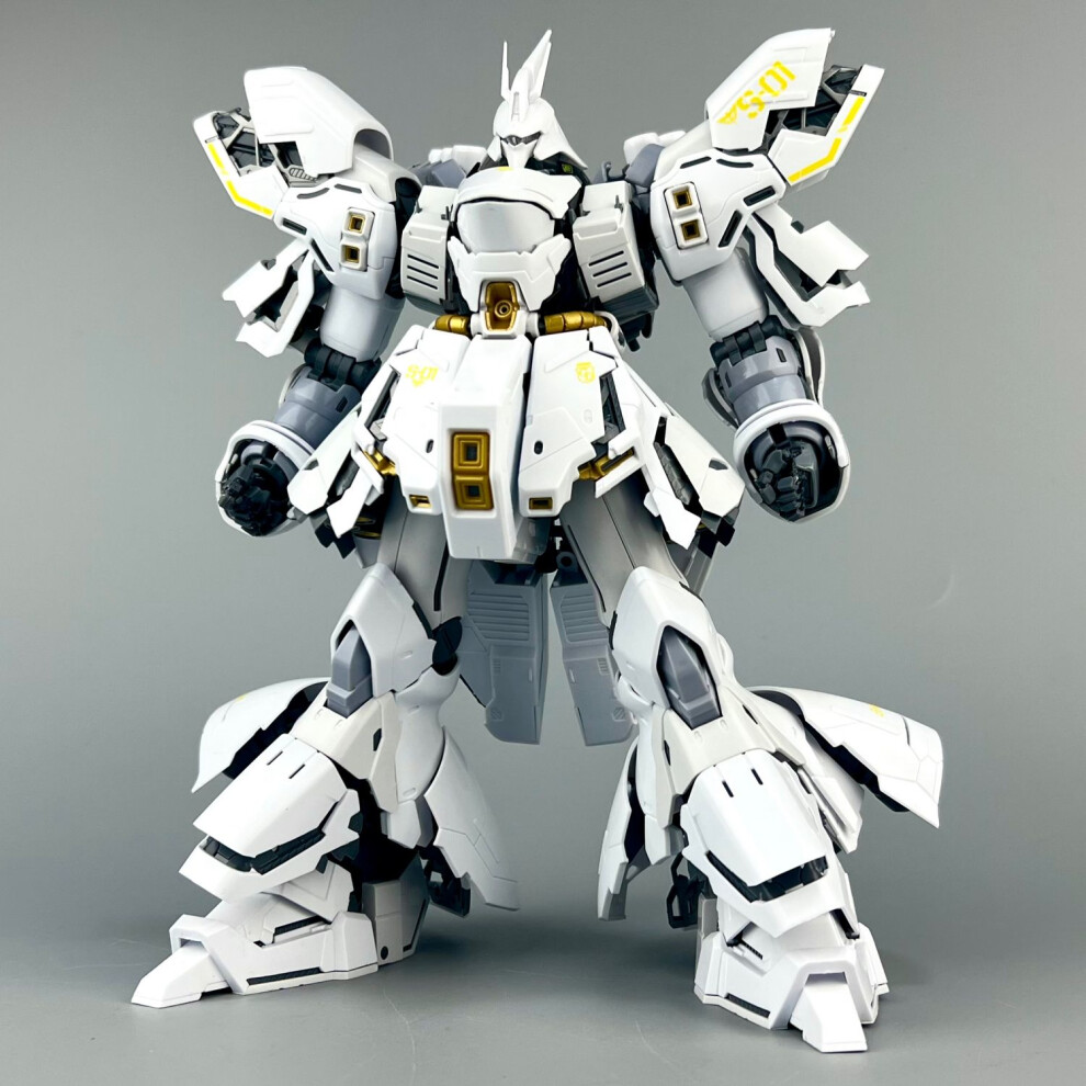 (6631W White Ver, No Box) DABAN 6631S MG 1/100 Assembly Model Kit Sazabi Electroplated Ver Action Figures Robot Figuine Plastic Model Hobby Doll Toy G