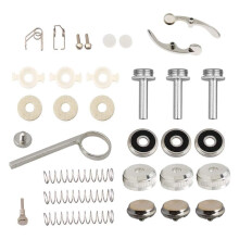 Jiayouy trompetreparation Kit Trompet Fingerknapper Ventil CAP Skruedr?ningventil Key Piston Spring Trompet Valve Udskiftningsdele S?lv