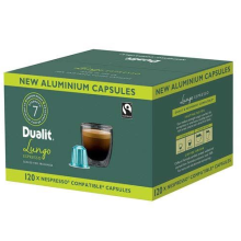 Dualit Aluminium Lungo Espresso Capsules - Nespresso Compatible, Premium Arabica/Robusta Blend